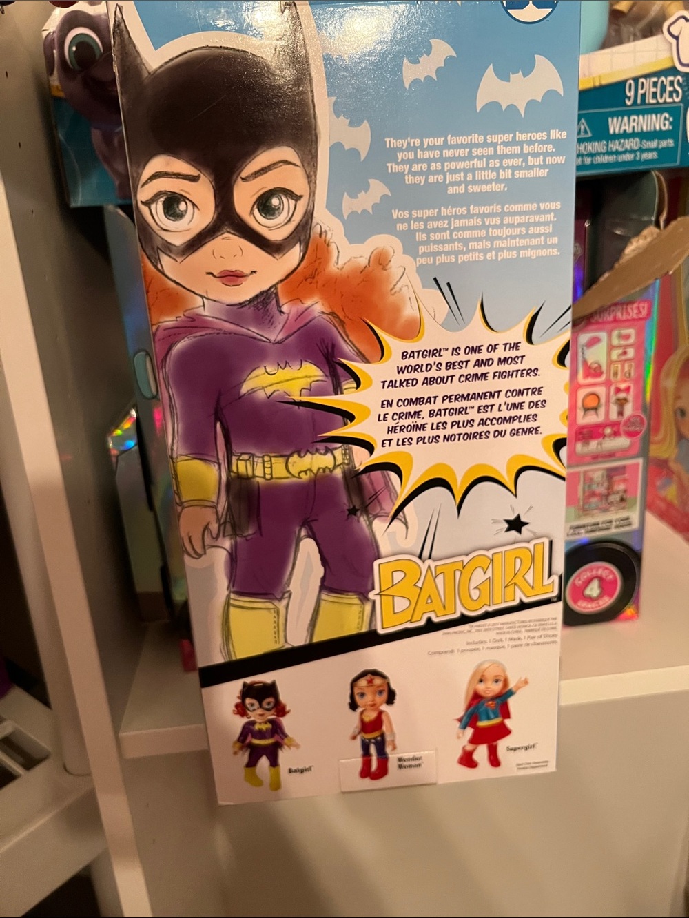 DC Batgirl Toddler Doll - Purple Costume with Yellow Accents - Picture 2 of 2